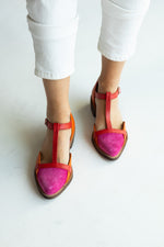 Zapato Mujer / Pomarino Fucsia Naranjo ZAPATOS Giani Dafirenze 