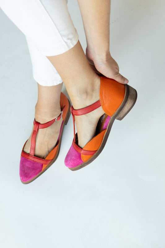 Zapato Mujer / Pomarino Fucsia Naranjo ZAPATOS Giani Dafirenze 