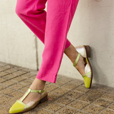 Zapato Mujer / Pomarino Verde Niquel