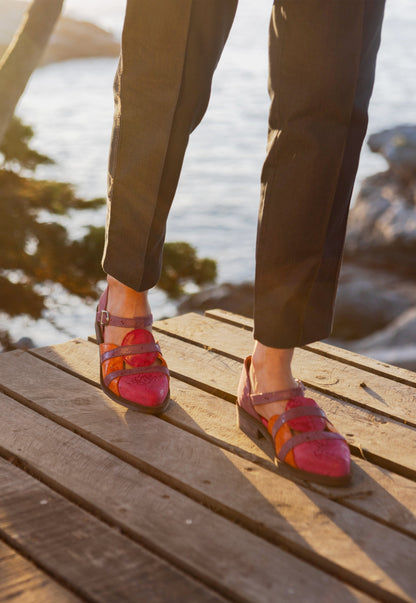 Zapato Mujer / Radal Fucsia Naranjo ZAPATOS Giani Dafirenze 