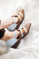 Zapato Mujer / Radal Leopardo Celeste ZAPATOS Giani Dafirenze 