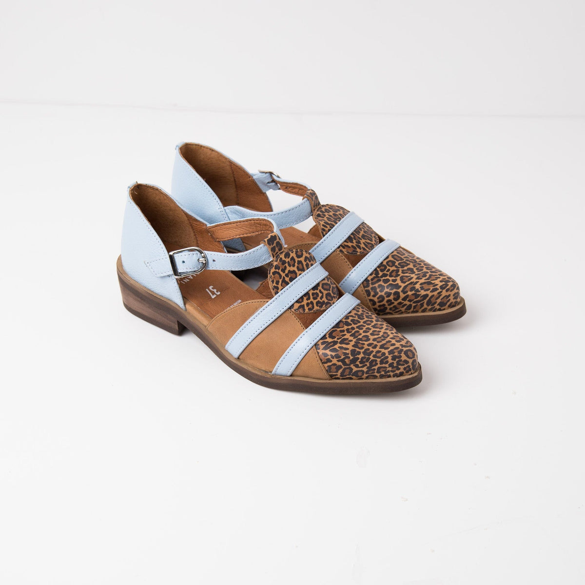 Zapato Mujer / Radal Leopardo Celeste ZAPATOS Giani Dafirenze 