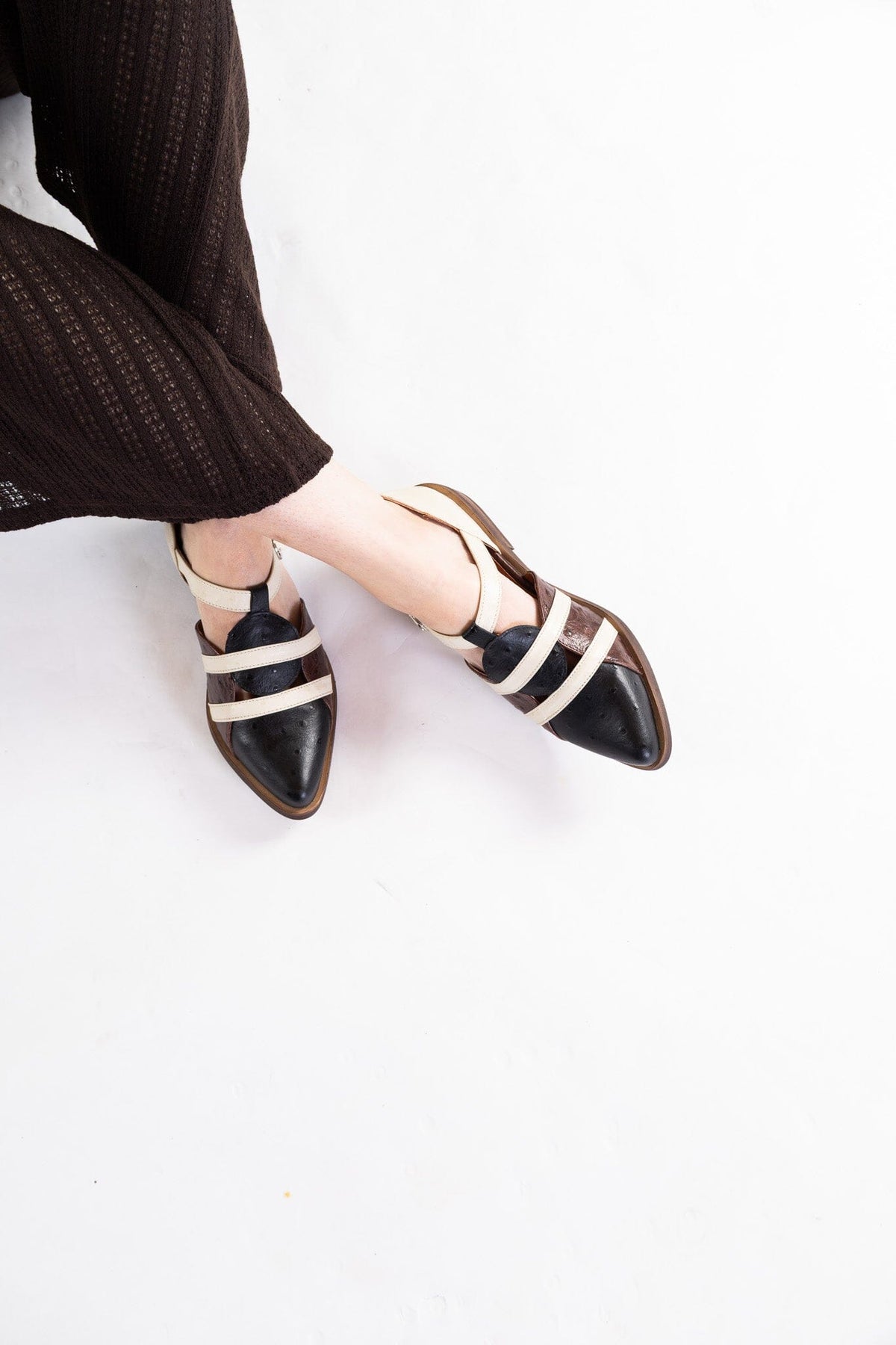 Zapato Mujer / Radal Negro Beige ZAPATOS Giani Dafirenze 