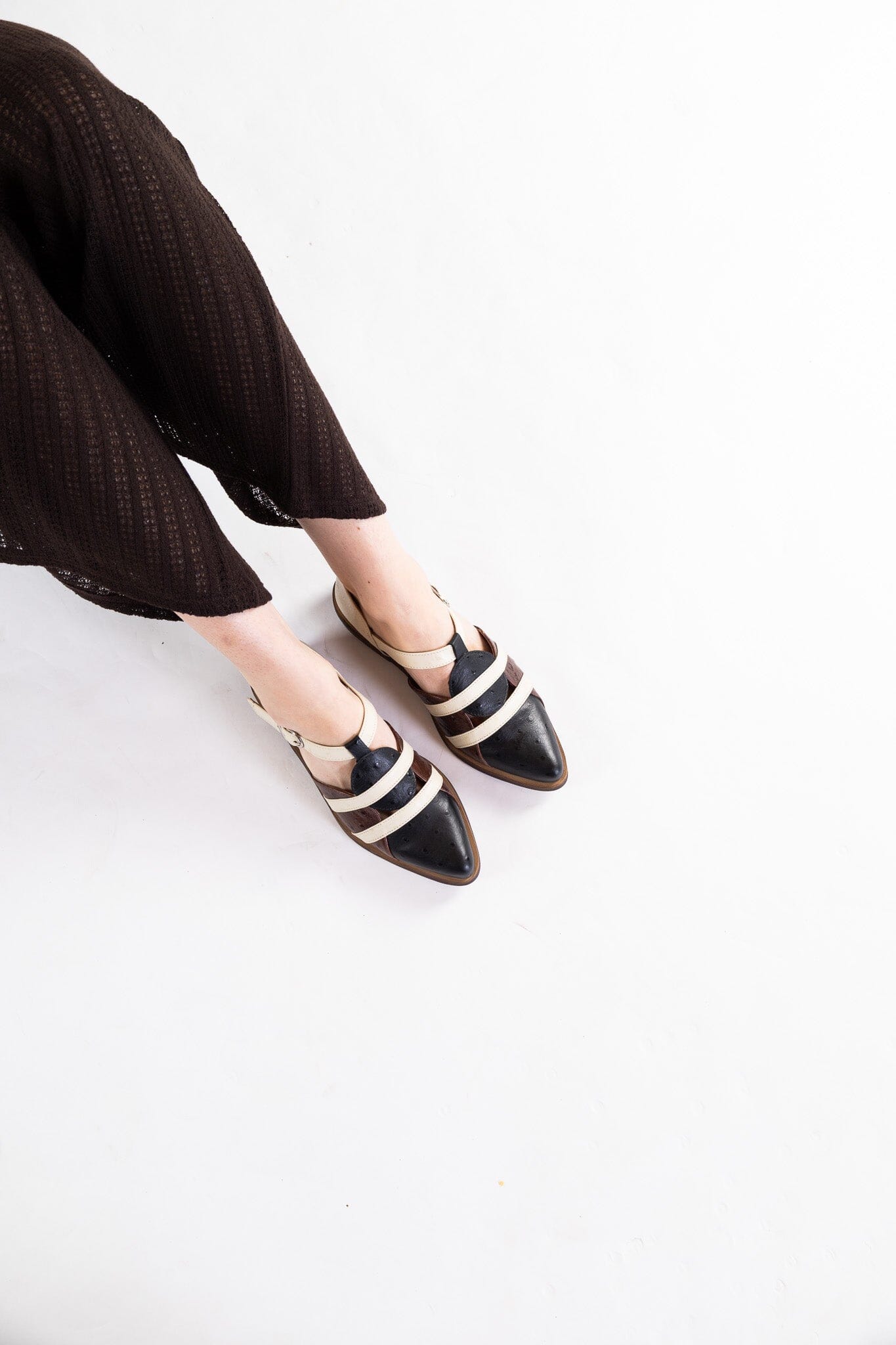 Zapato Mujer / Radal Negro Beige ZAPATOS Giani Dafirenze 