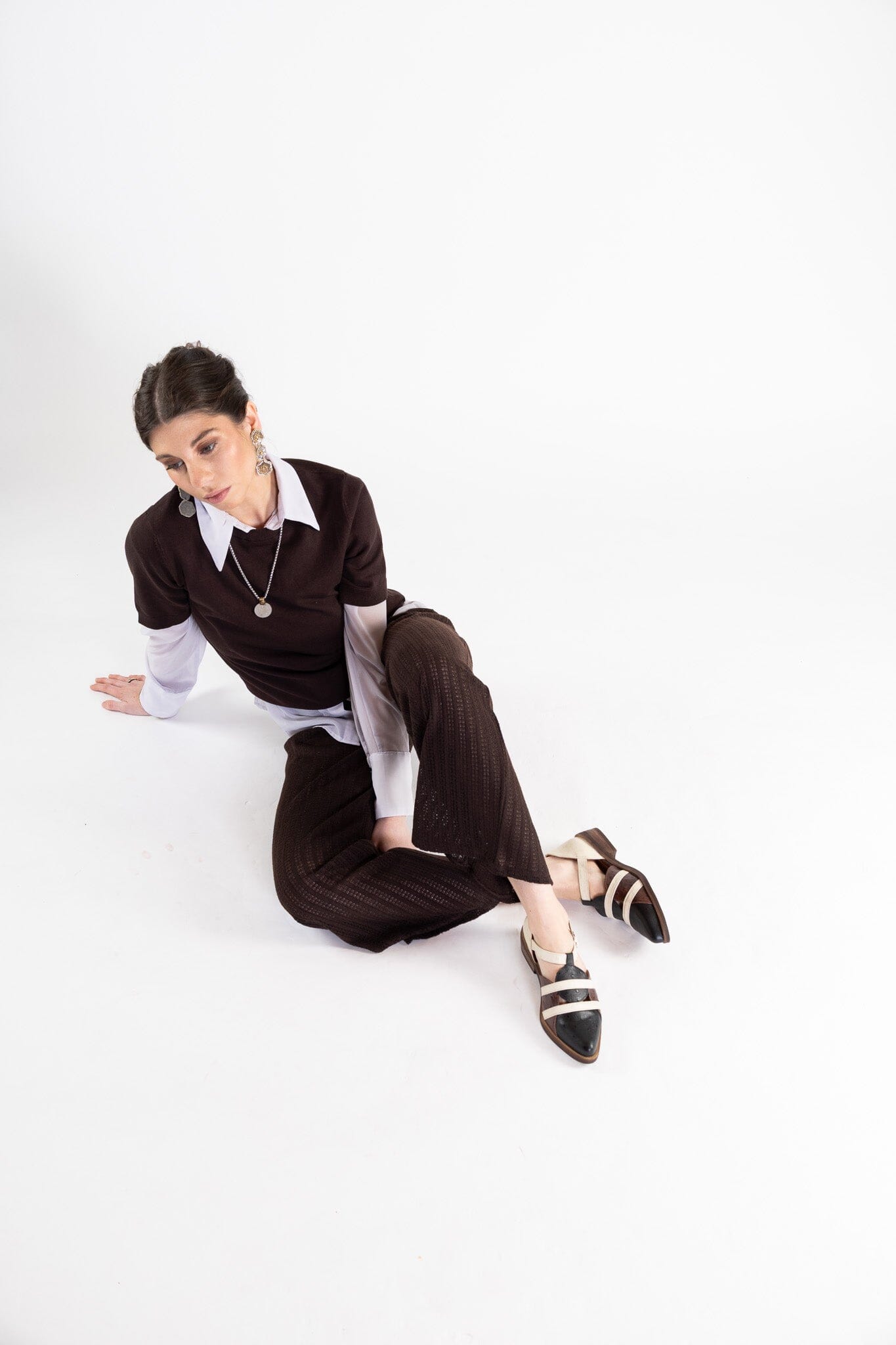 Zapato Mujer / Radal Negro Beige ZAPATOS Giani Dafirenze 