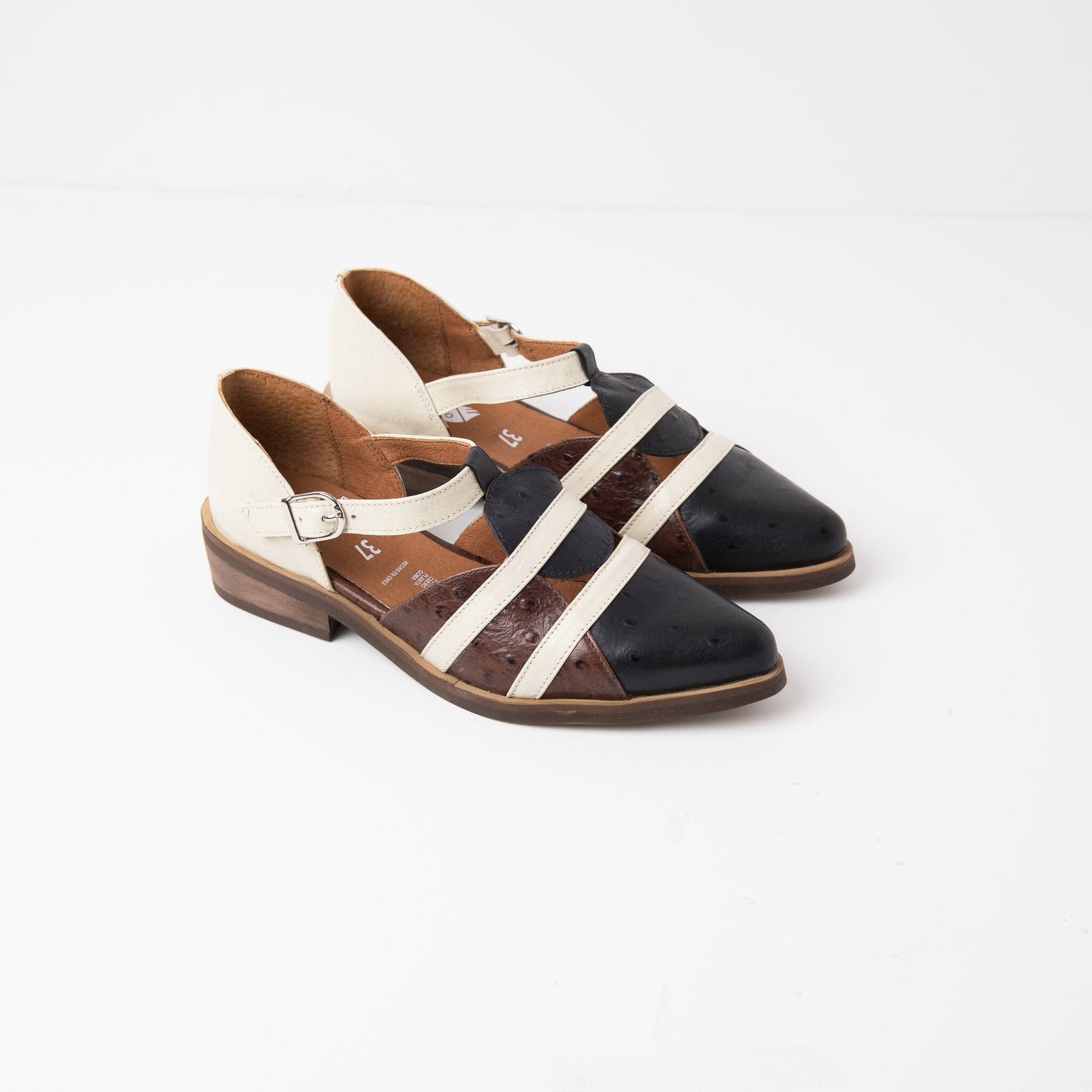 Zapato Mujer / Radal Negro Beige ZAPATOS Giani Dafirenze 