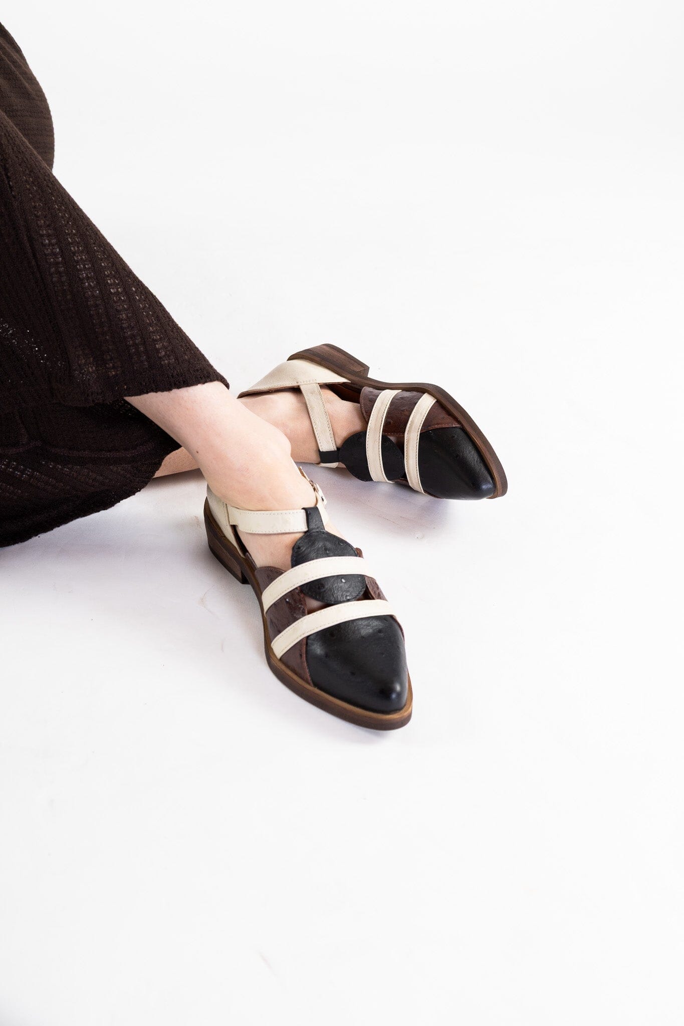 Zapato Mujer / Radal Negro Beige ZAPATOS Giani Dafirenze 