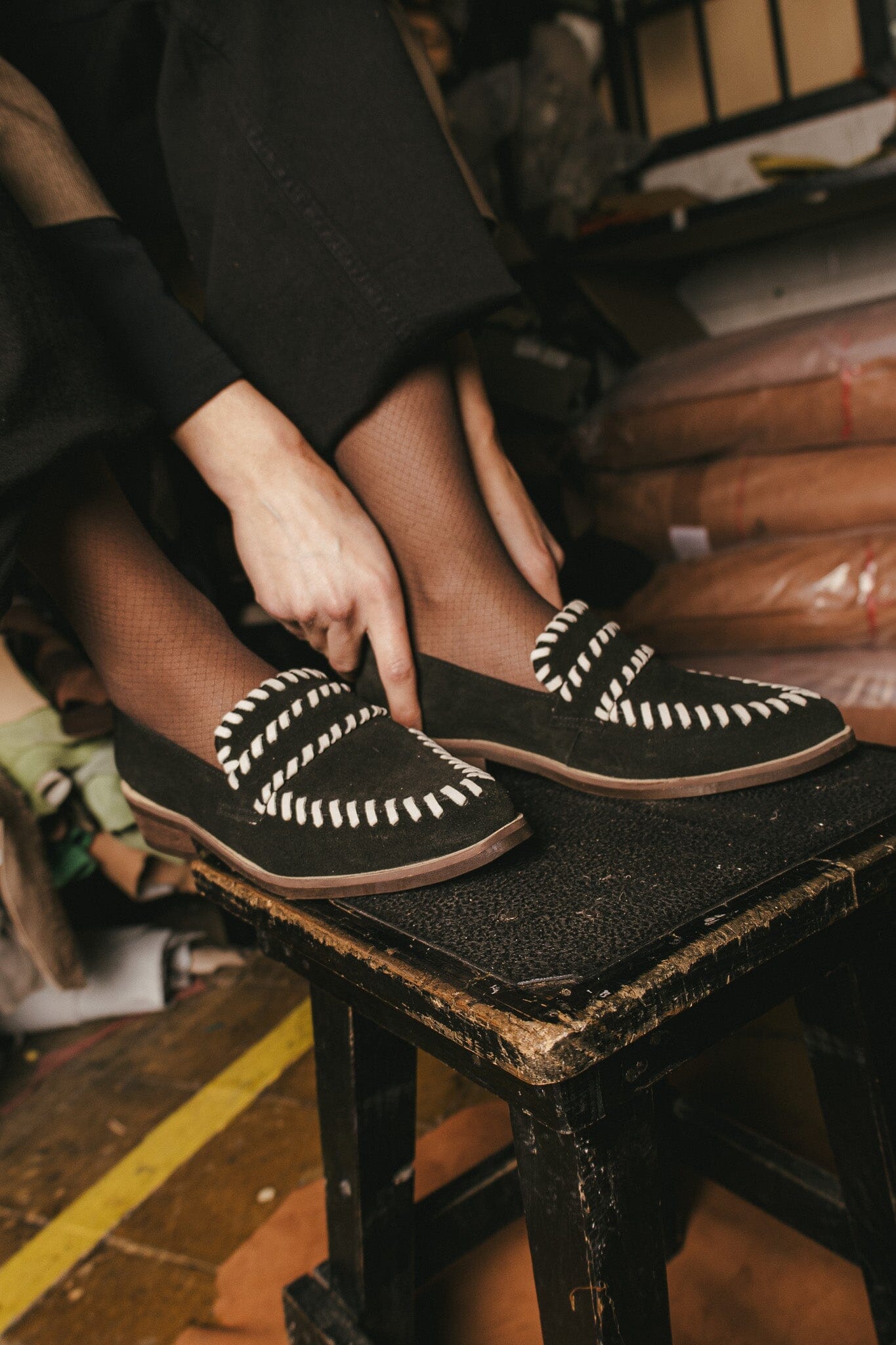 Zapato Mujer / Rastro Negro Beige ZAPATOS Giani Dafirenze 
