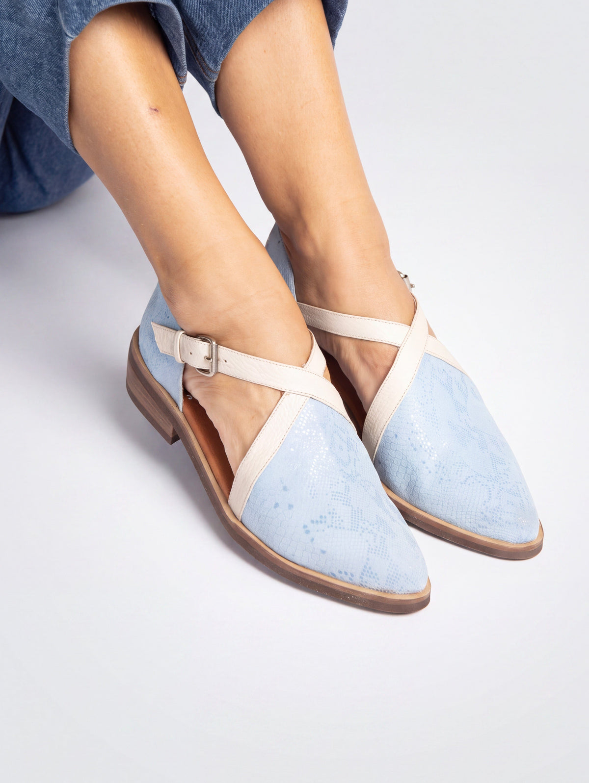 Zapato Mujer / Rauli Celeste Beige ZAPATOS Giani Dafirenze 