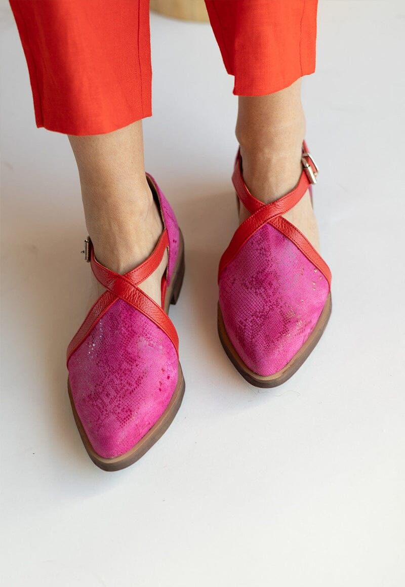 Zapato Mujer / Rauli Fucsia Rojo ZAPATOS Giani Dafirenze 