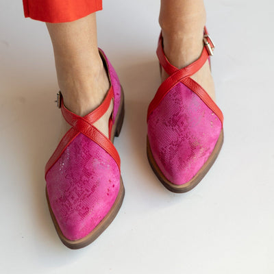 Zapato Mujer / Rauli Fucsia Rojo