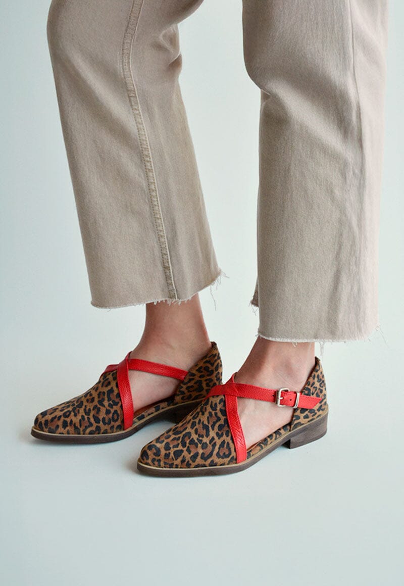 Zapato Mujer / Rauli Leopardo Rojo ZAPATOS Giani Dafirenze 