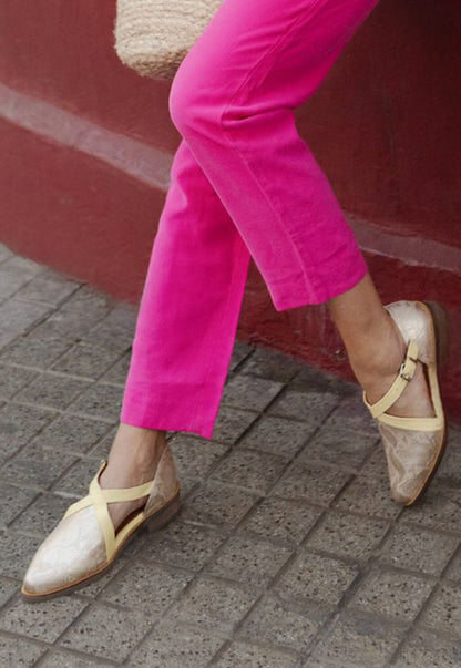 Zapato Mujer / Rauli Metalico Amarillo ZAPATOS Giani Dafirenze 