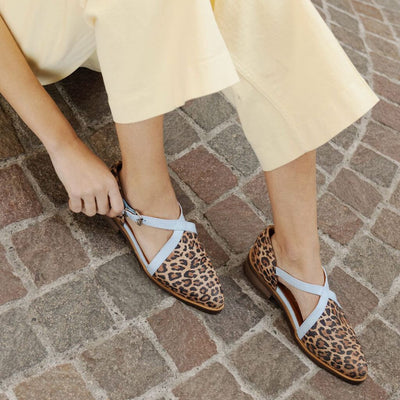 Zapato Mujer / Rauli Print Celeste